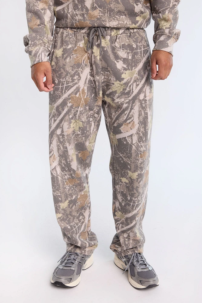 AERO Tree Camouflage Straight Leg Sweatpants
