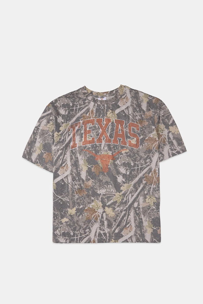 T-shirt camouflage graphique Texas University