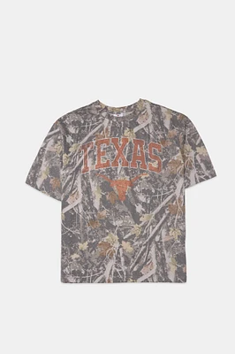 T-shirt camouflage graphique Texas University