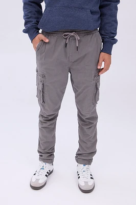 Pantalon de jogging cargo zippé AERO en sergé