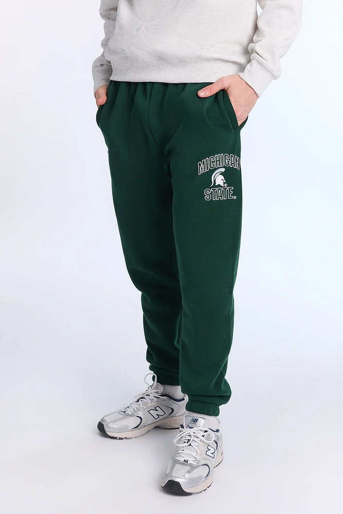 Michigan State Embroidered Sweatpants