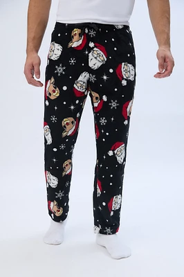 Rudolph Printed Plush Pajama Pants