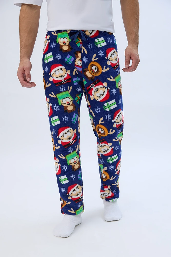 South Park Printed Plush Pajama Pants