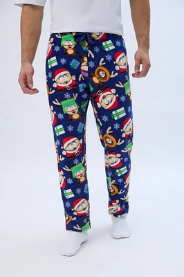 South Park Printed Plush Pajama Pants