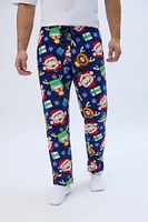 South Park Printed Plush Pajama Pants