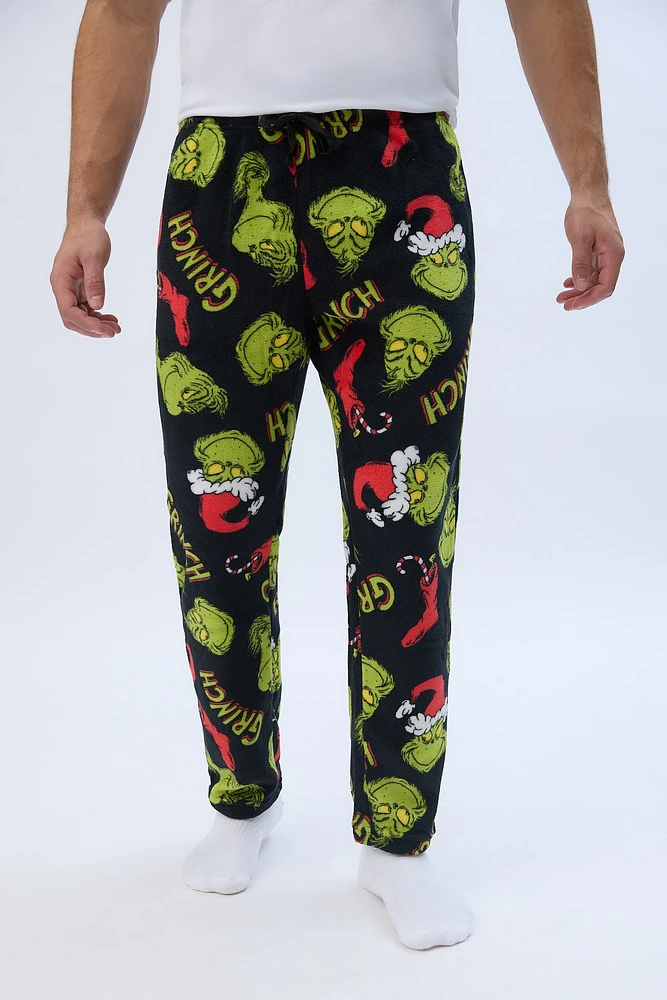 The Grinch Printed Plush Pajama Pants