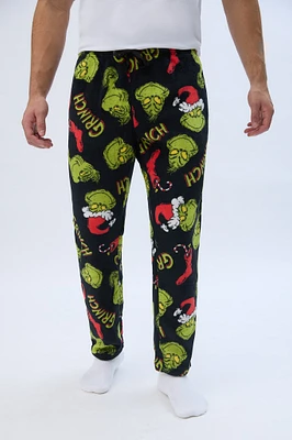 The Grinch Printed Plush Pajama Pants