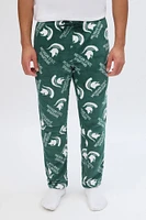 Michigan State Spartans Printed Plush Pajama Pants