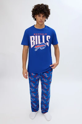 Buffalo Bills Graphic Pajama Tee And Plush Pants Set