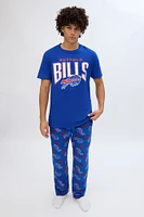 Buffalo Bills Graphic Pajama Tee And Plush Pants Set