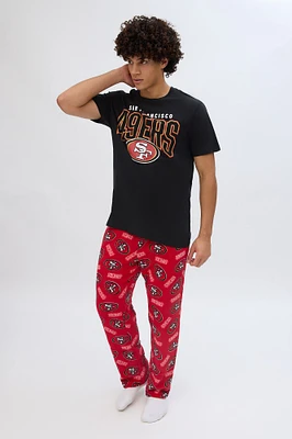 San Francisco 49ers Graphic Pajama Tee And Plush Pants Set