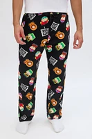 South Park Printed Plush Pajama Pants