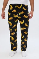 Garfield Printed Plush Pajama Pants