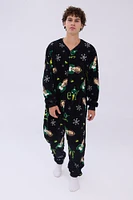 Elf Printed Crew Neck Onesie