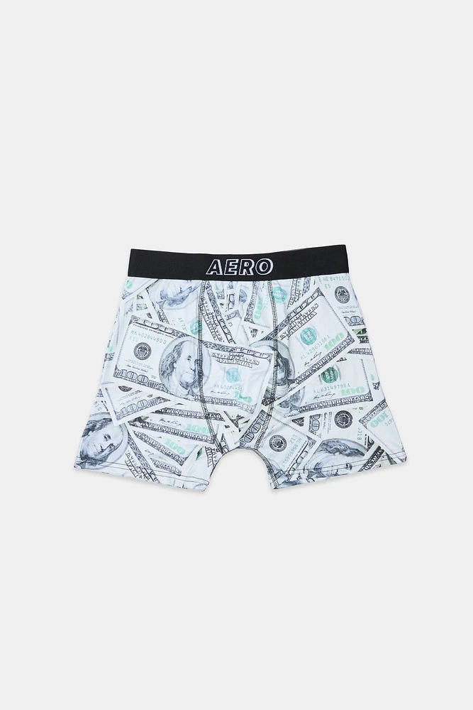 Money Bills Printed Boxer Briefs