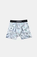 Money Bills Printed Boxer Briefs