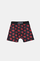 Lips Printed Boxer Briefs