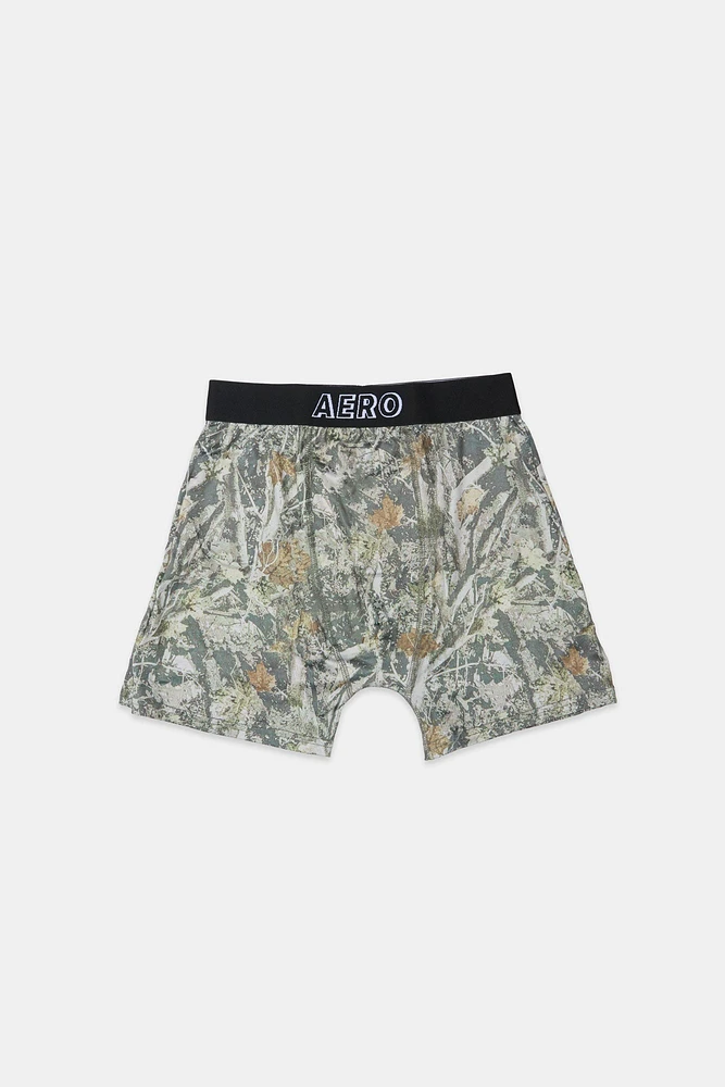 Tree Camouflage Printed Boxer Briefs