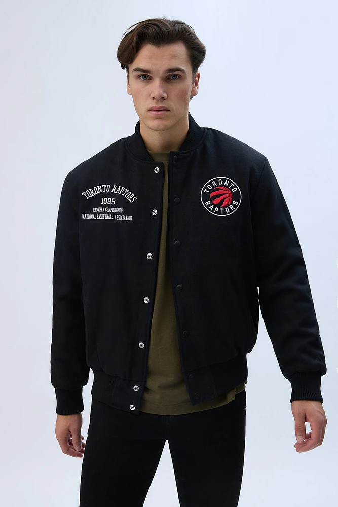 Toronto Raptors Graphic Varsity Bomber Jacket