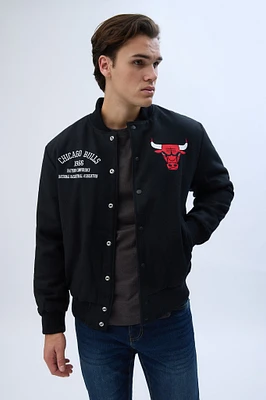 Chicago Bulls Graphic Varsity Bomber Jacket