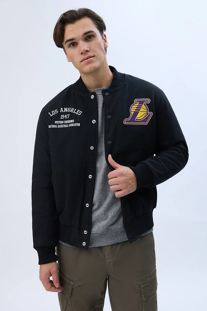 Los Angeles Lakers Graphic Varsity Bomber Jacket