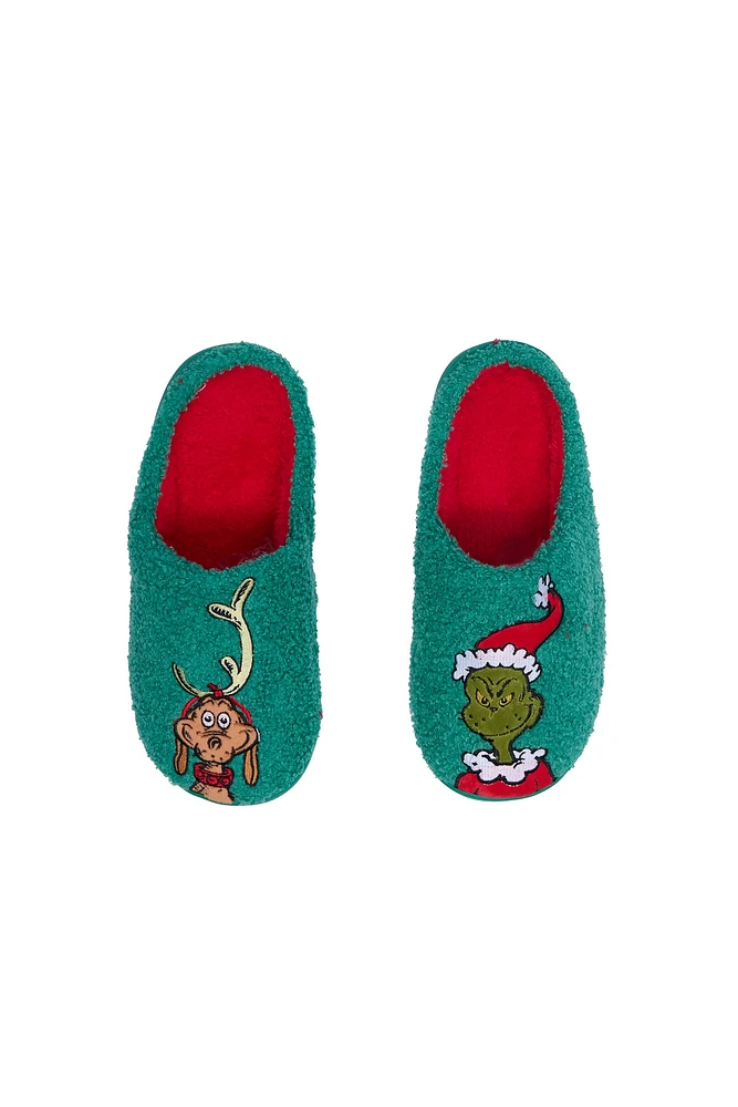 The Grinch And Max Slippers