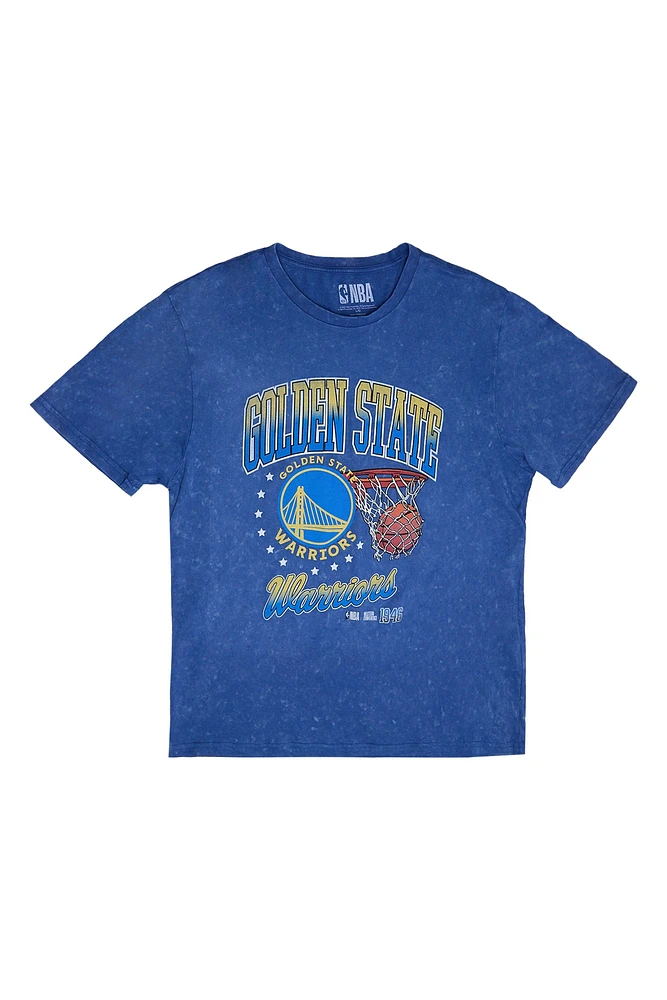 Golden State Warriors Graphic Acid Wash Tee