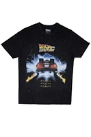 Back To The Future Graphic Acid Wash Tee