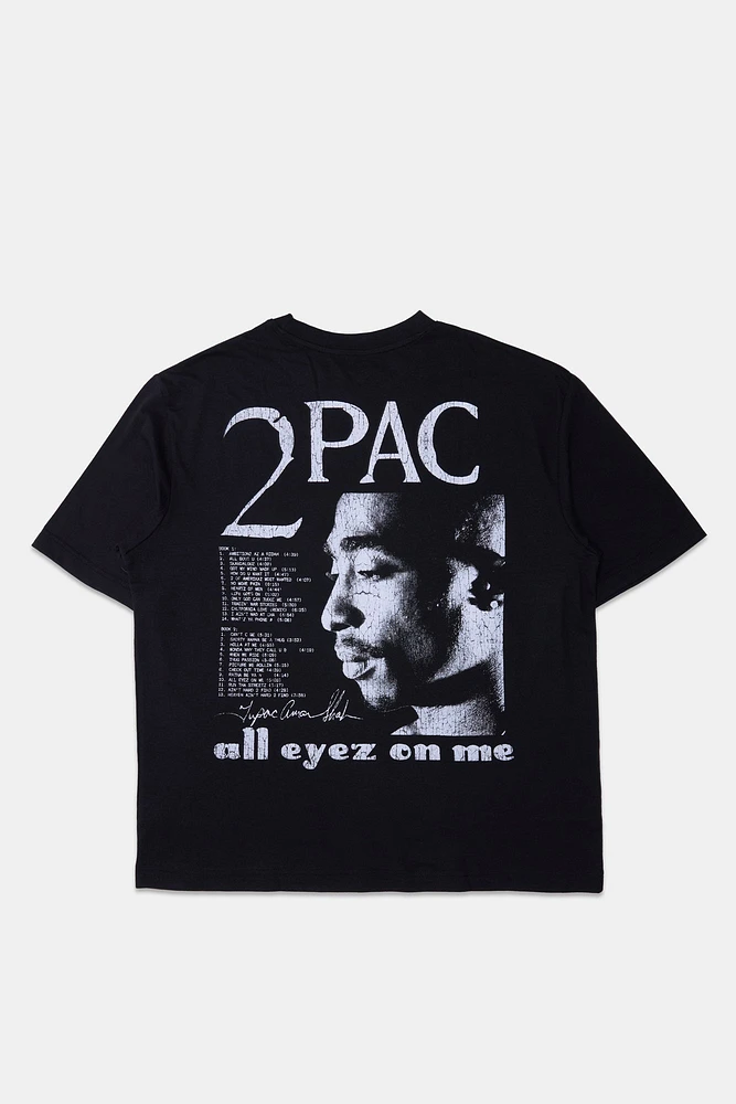 2Pac All Eyes On Me Graphic Oversized Tee
