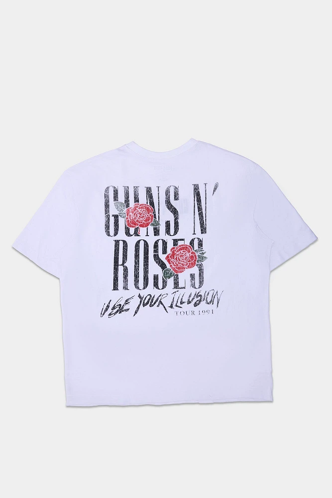 Guns N' Roses Illusion Graphic Oversized Tee