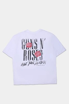 Guns N' Roses Illusion Graphic Oversized Tee