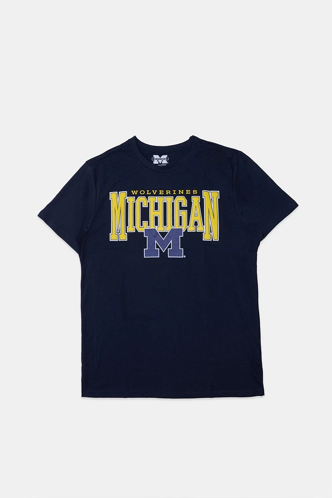Michigan Wolverines Puff Print Graphic Tee