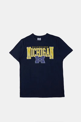 Michigan Wolverines Puff Print Graphic Tee