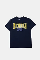 Michigan Wolverines Puff Print Graphic Tee