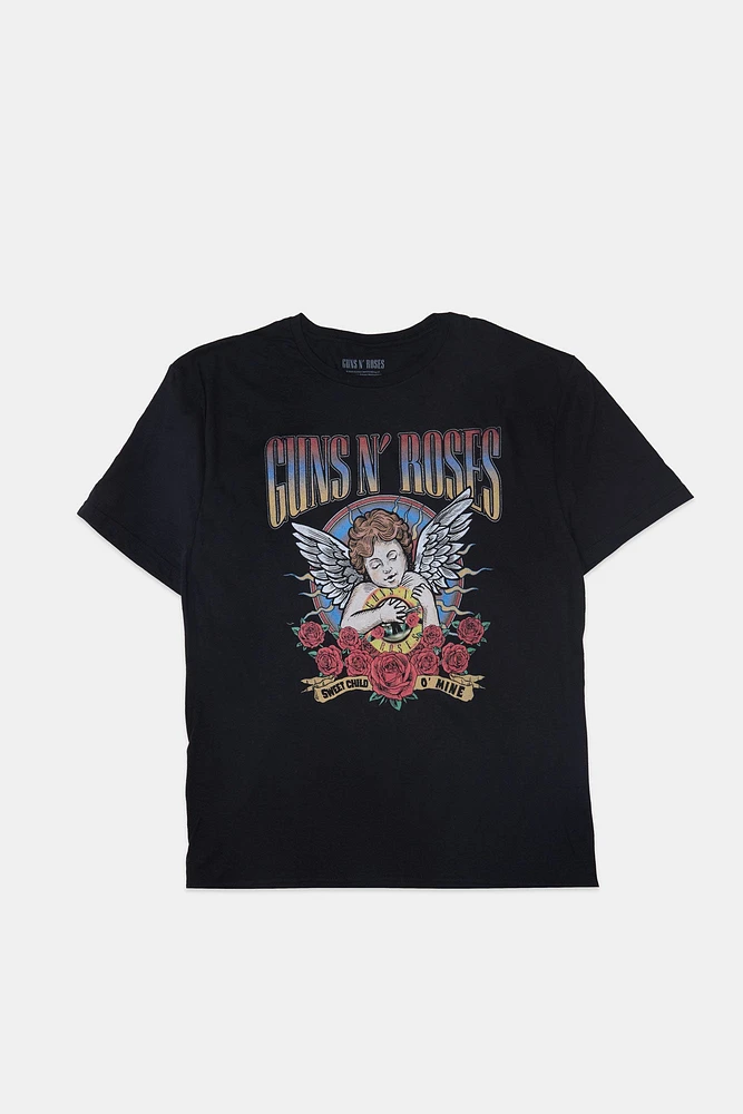 T-shirt imprimé graphique Guns N' Roses Sweet Child O'Mine