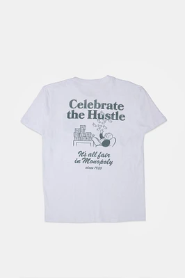 T-shirt imprimé graphique Celebrate The Hustle