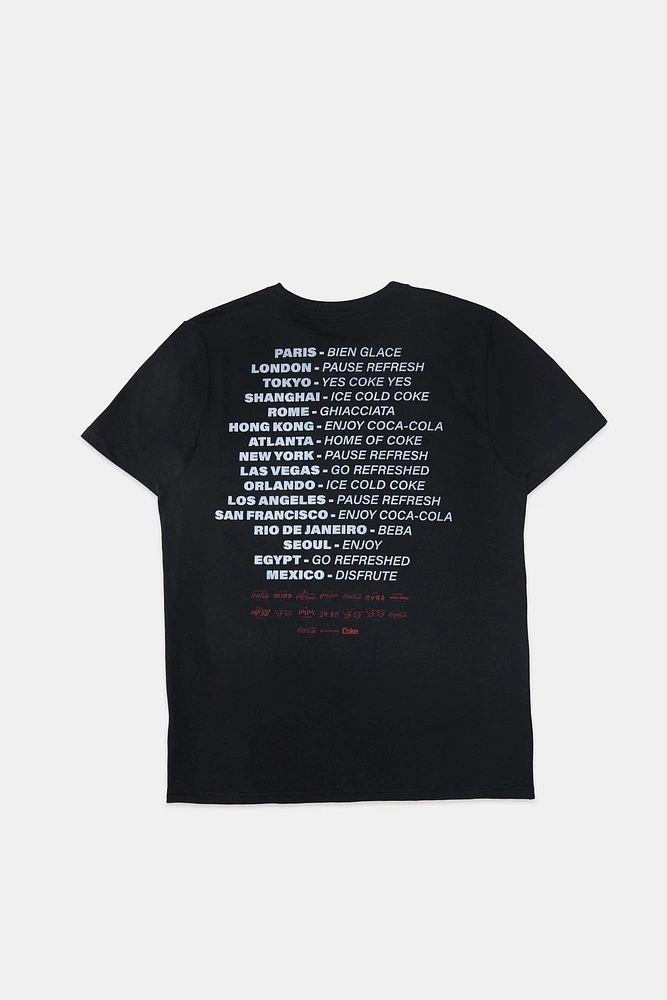 T-shirt imprimé graphique Coca-Cola Word Tour