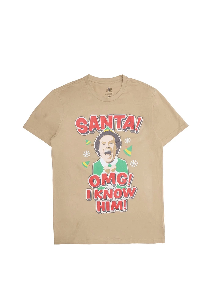 Elf Santa I Know Him! Graphic Tee