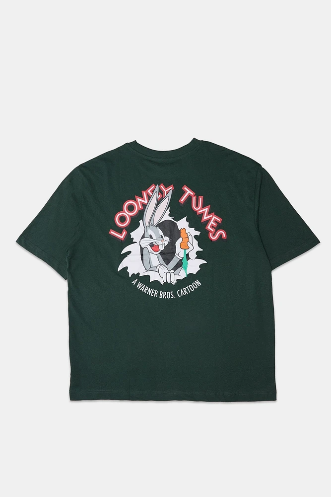 T-shirt imprimé graphique Bugs Bunny Looney Tunes