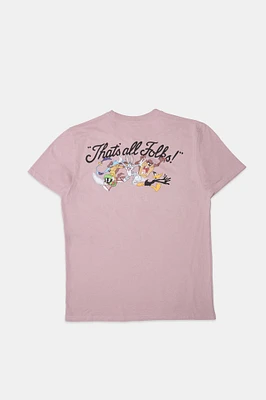 T-shirt imprimé graphique Looney Tunes That's All Folks