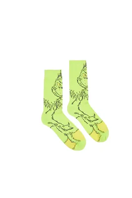 The Grinch Printed Crew Socks