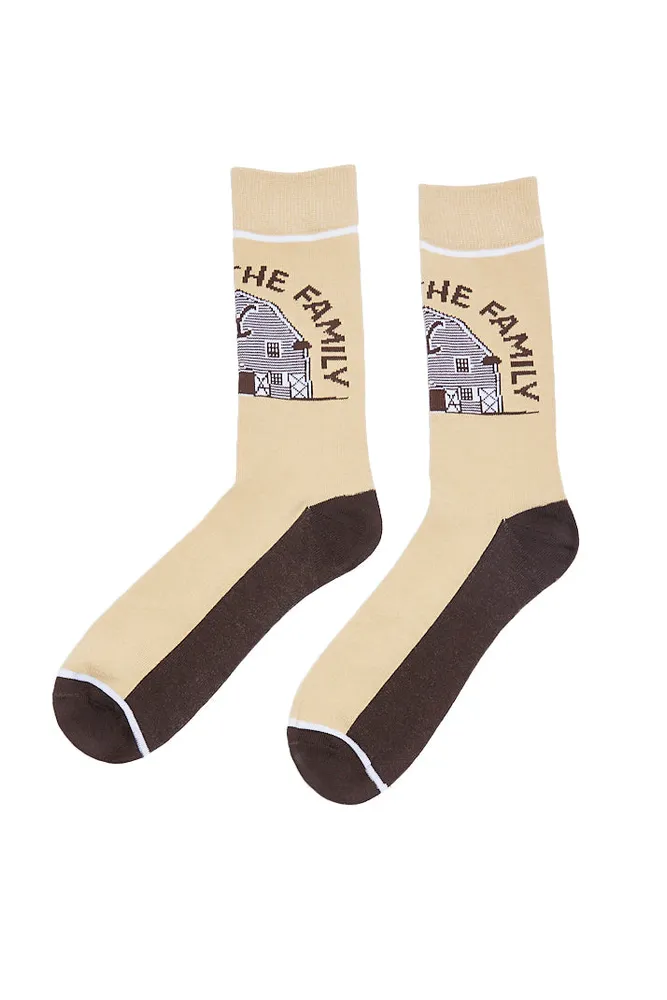 Yellowstone Printed Crew Socks
