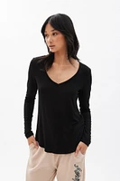 AERO Relaxed Long Sleeve V-Neck Tee