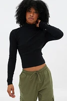 AERO Long Sleeve Mock Neck Top