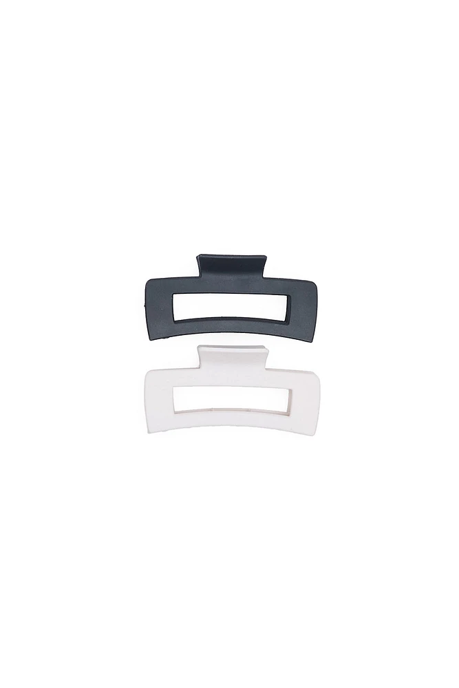 AERO Long Rectangle Claw Clips 2-Pack