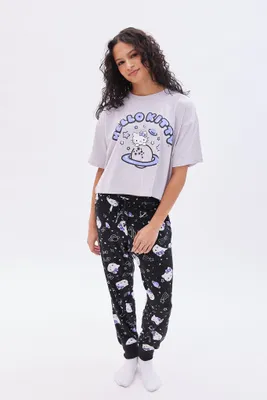 Super Soft Hello Kitty Space Printed Pajama Set