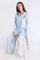 Care Bears Rhinestones Velour Zip-Up Hoodie And Sweatpants 2-Piece Set