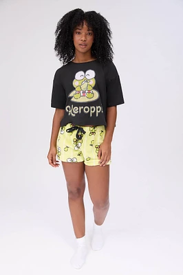 Keroppi Pajama Tee And Shorts 2-Piece Set