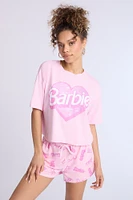 Ensemble jogger et t-shirt pyjama super doux imprimé Barbie