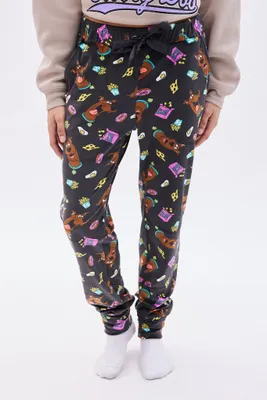 Scooby-Doo Printed Velour Pajama Jogger